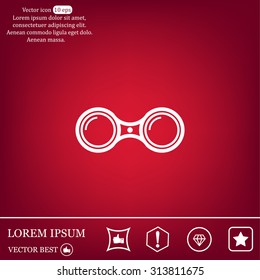 binoculars icon , vector illustration