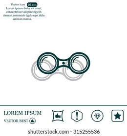 binoculars icon , vector illustration