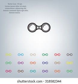 binoculars icon , vector illustration