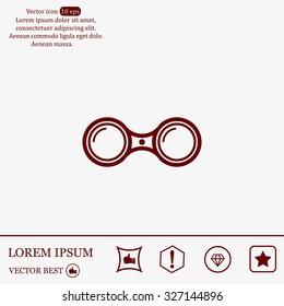 binoculars icon , vector illustration