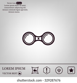 binoculars icon , vector illustration