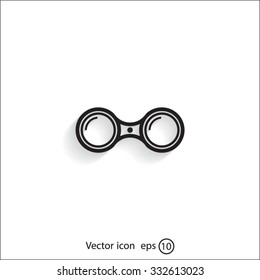 binoculars icon , vector illustration