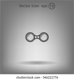 binoculars icon , vector illustration