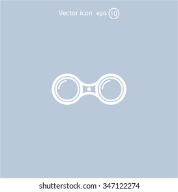 binoculars icon , vector illustration