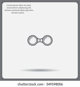 binoculars icon , vector illustration