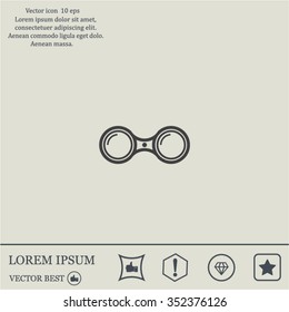 binoculars icon , vector illustration