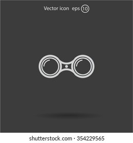 binoculars icon , vector illustration