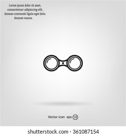 binoculars icon , vector illustration
