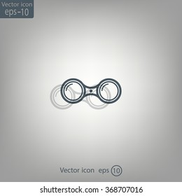 binoculars icon , vector illustration