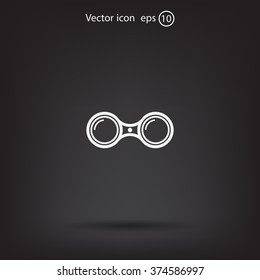 binoculars icon , vector illustration