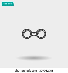 binoculars icon , vector illustration