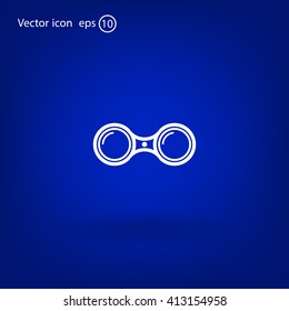 binoculars icon , vector illustration
