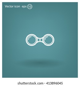 binoculars icon , vector illustration