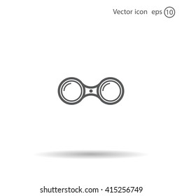 binoculars icon , vector illustration