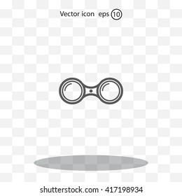 binoculars icon , vector illustration