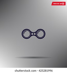 binoculars icon , vector illustration