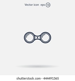 binoculars icon , vector illustration