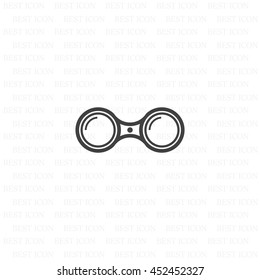 binoculars icon, vector illustration