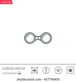 binoculars icon , vector illustration