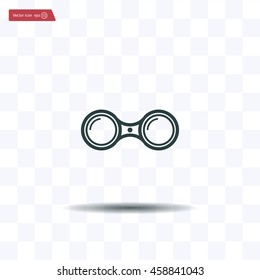 binoculars icon , vector illustration