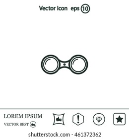 binoculars icon , vector illustration