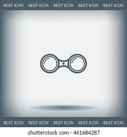 binoculars icon , vector illustration