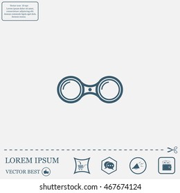 binoculars icon , vector illustration