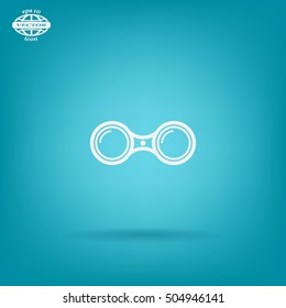 binoculars icon , vector illustration