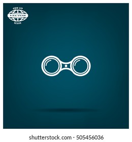 binoculars icon , vector illustration