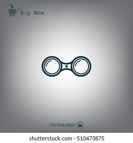 binoculars icon , vector illustration