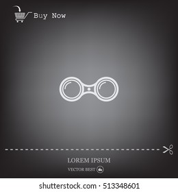 binoculars icon , vector illustration