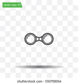 binoculars icon , vector illustration