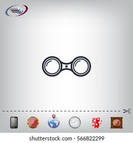 binoculars icon , vector illustration