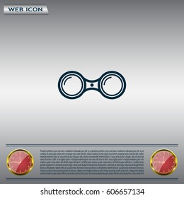 binoculars icon , vector illustration