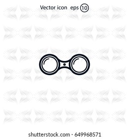 binoculars icon , vector illustration