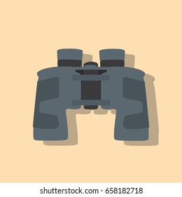 Binoculars icon, vector illustration design. Camp objects collection.