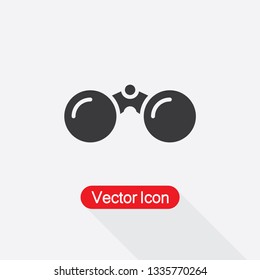 Binoculars Icon Vector Illustration Eps10