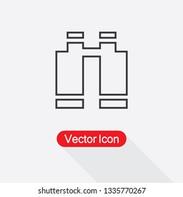 Binoculars Icon Vector Illustration Eps10