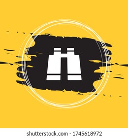 Ilustración de vectores de iconos binoculares Eps10