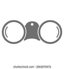 Binoculars icon, vector illustration EPS10