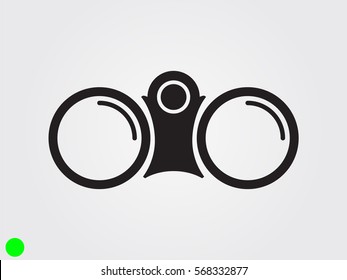 binoculars icon, vector illustration eps10