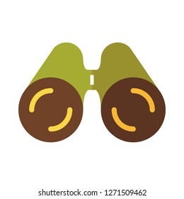 Binoculars Icon Vector Illustration in Flat Style for Any Purpose