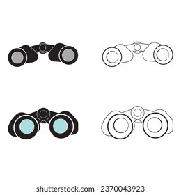 Binoculars icon vector illustration symbol design