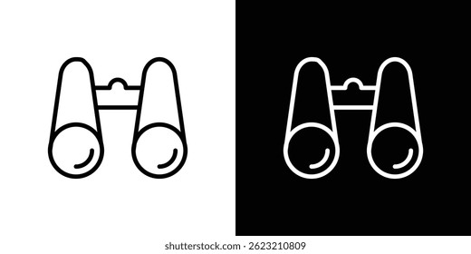 Binoculars icon vector illustration for web and mobile