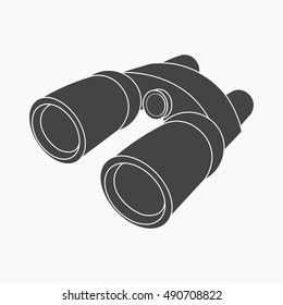 Binoculars icon of vector illustration for web and mobile