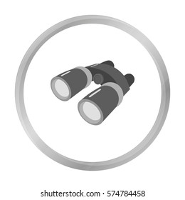 Binoculars icon of vector illustration for web and mobile