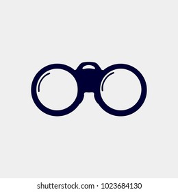 binoculars icon vector illustration. zoom vision icon vector