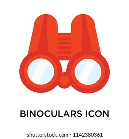 Binoculars icon vector isolated on white background for your web and mobile app design, Binoculars logo concept