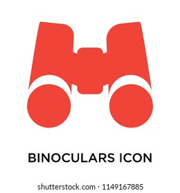 Binoculars icon vector isolated on white background for your web and mobile app design, Binoculars logo concept