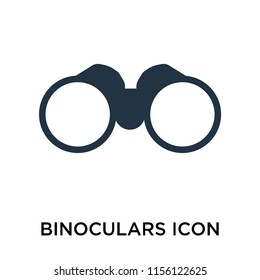 Binoculars icon vector isolated on white background, Binoculars transparent sign